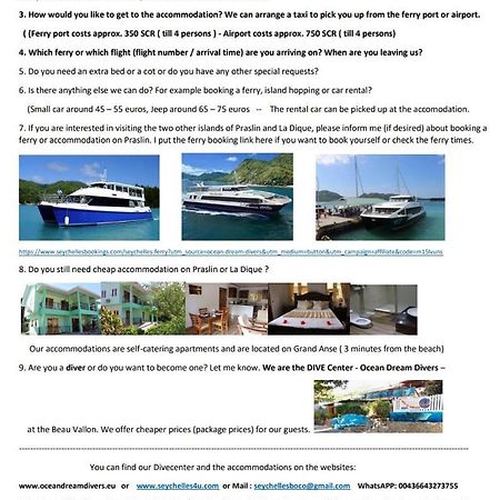 La Batie Selfcatering Apartment Beau Vallon  Kültér fotó